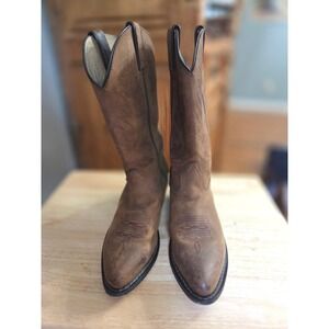 Durango RD4112 Womens 7.5M Western Tan Suede Cowboy Boots